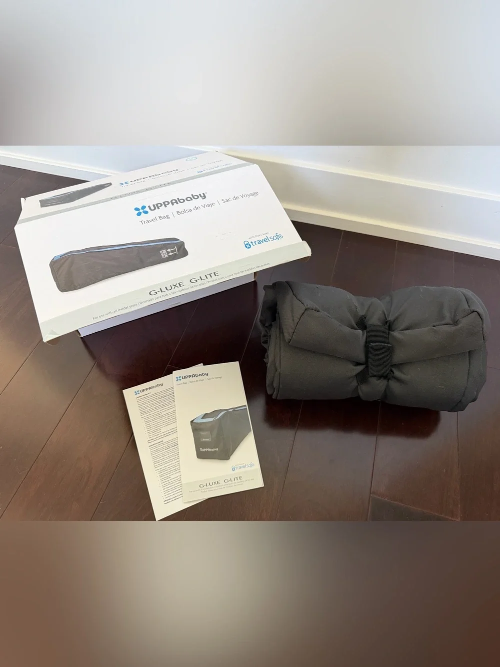 G-Luxe/G-Lite Travel Bag in Gray with Blue Trim